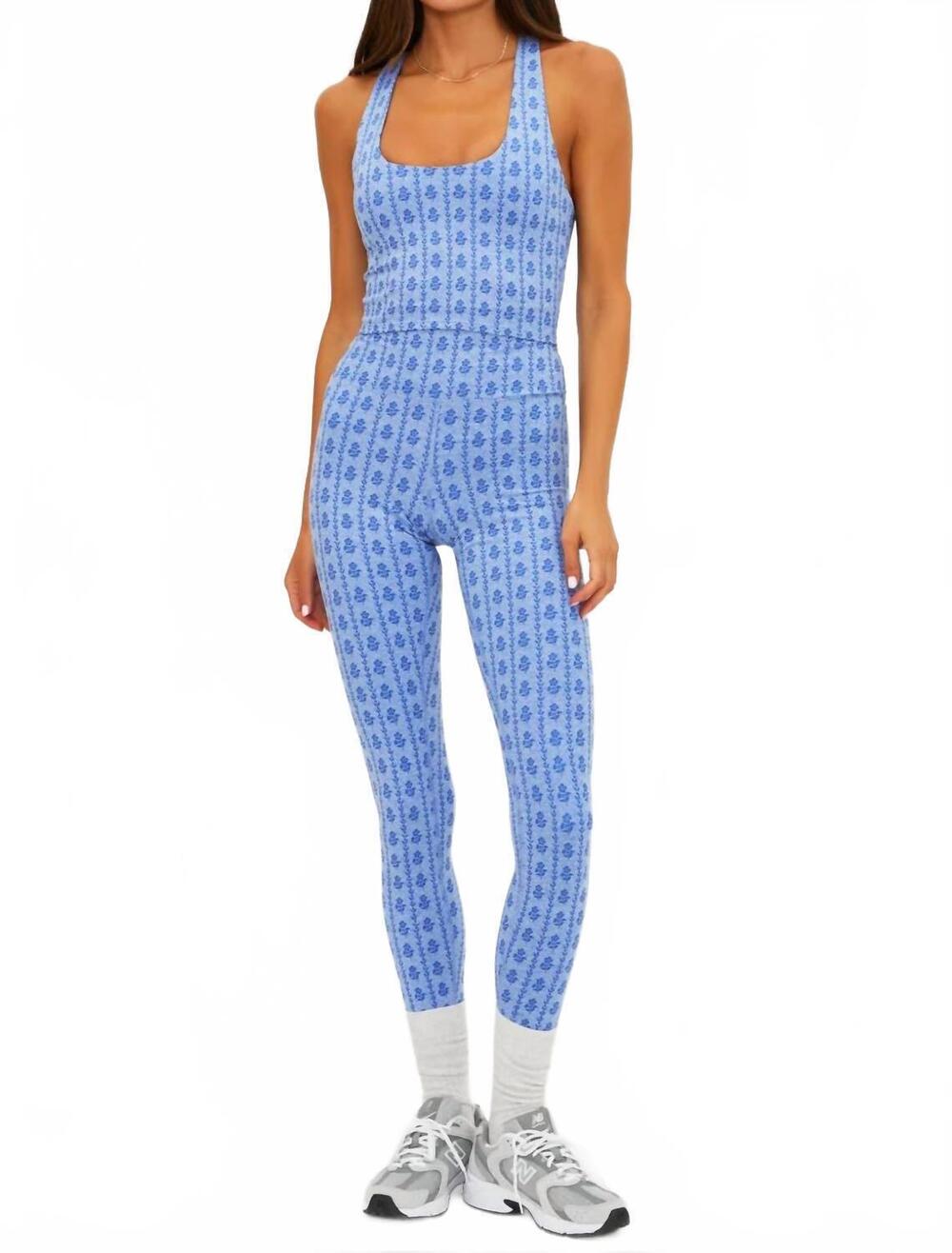 NEW BEACH RIOT piper high-rise legging in sapphire space dye